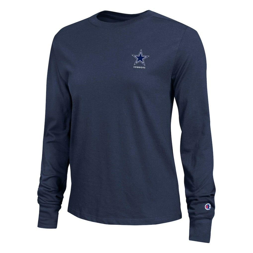 Dallas Cowboys Champion Women's Core Long-Sleeve T-Shirt Navy | NFL