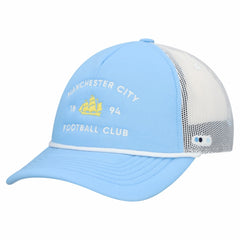 Manchester City Unisex Free Rider Trucker Snapback Hat Light Blue - FIFA World CUP