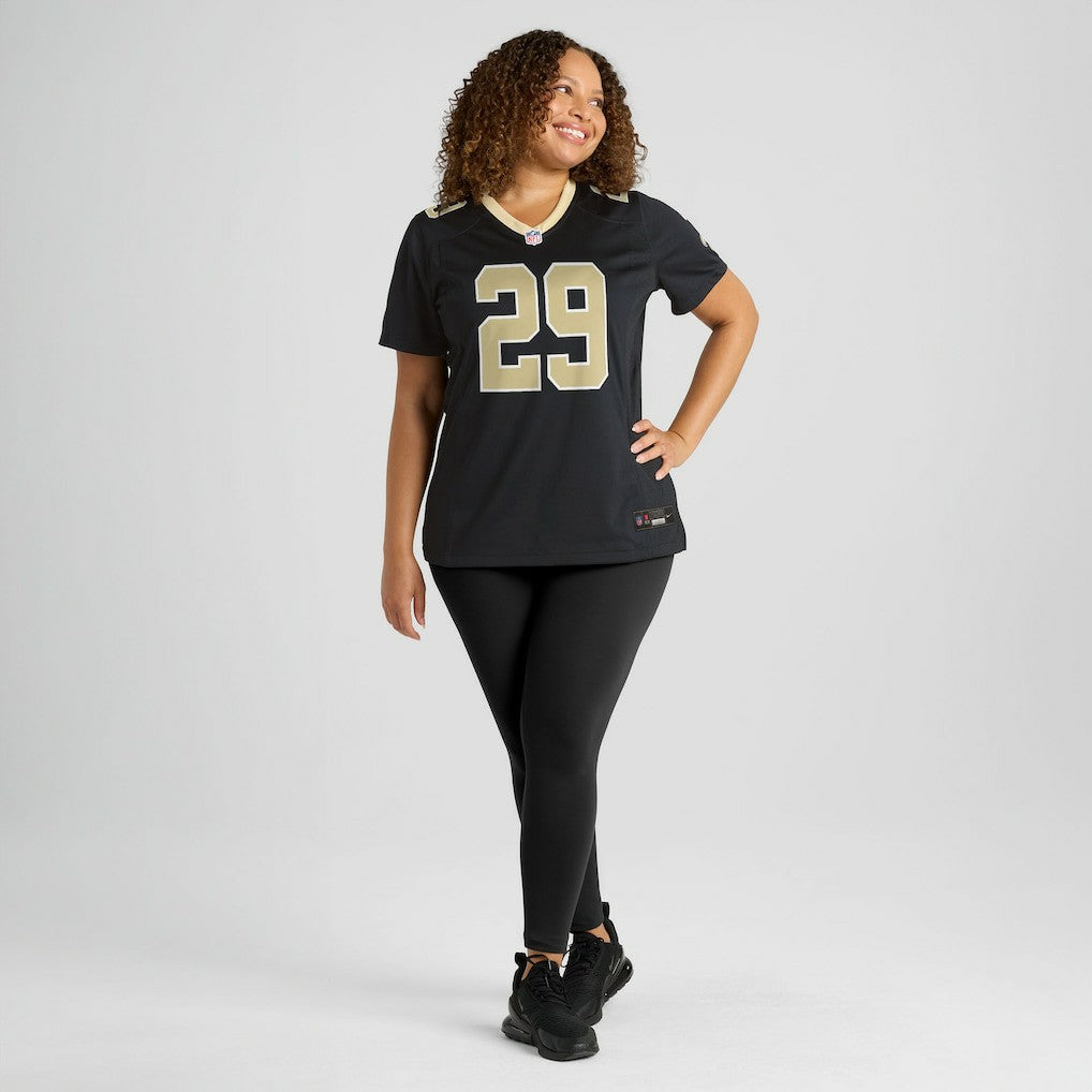 Quincy Riley New Orleans Saints Women's Team Game Jersey Black | Nike for Sale