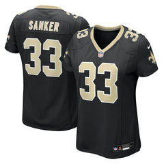 Jonas Sanker New Orleans Saints Women's Team Game Jersey Black | Nike for Sale
