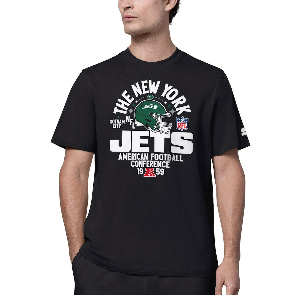 New York Jets Starter Gotham City T-Shirt Black | NFL