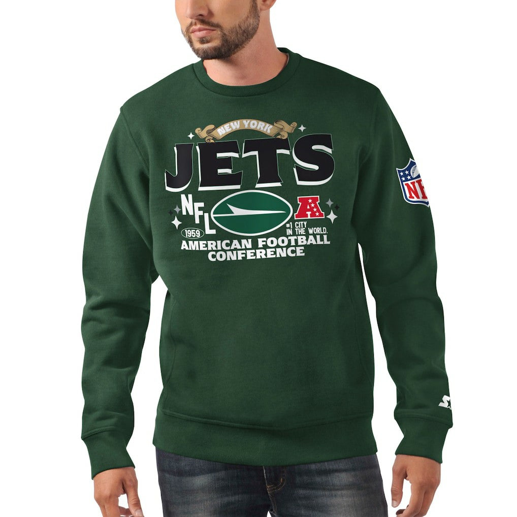 New York Jets Starter AFC Classic Fleece Sweatshirt Green | NFL