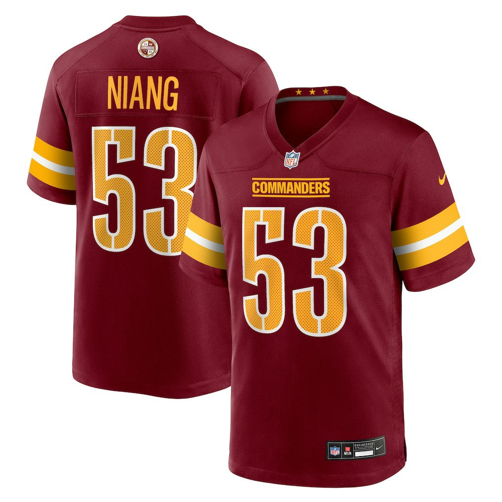 Lucas Niang Washington Commanders Team Game Jersey Burgundy | Nike for Sale