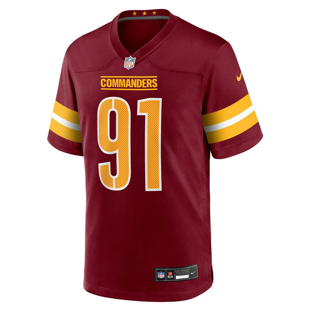Deatrich Wise Jr. Washington Commanders Team Game Jersey Burgundy | Nike for Sale