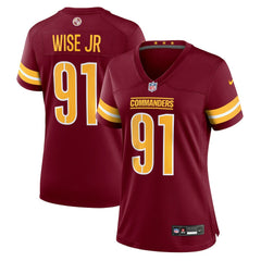 Deatrich Wise Jr. Washington Commanders Women's Team Game Jersey Burgundy | Nike for Sale