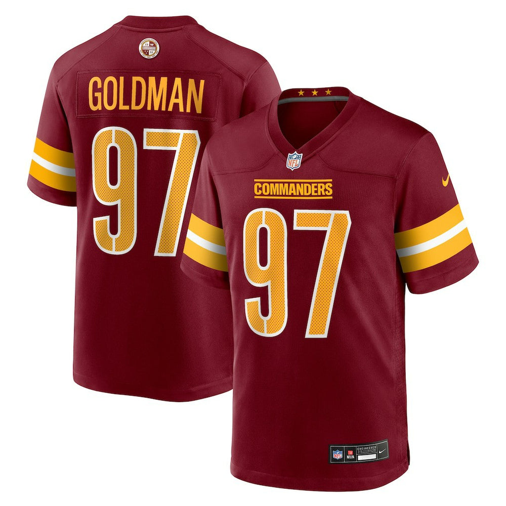 Eddie Goldman Washington Commanders Team Game Jersey Burgundy | Nike for Sale