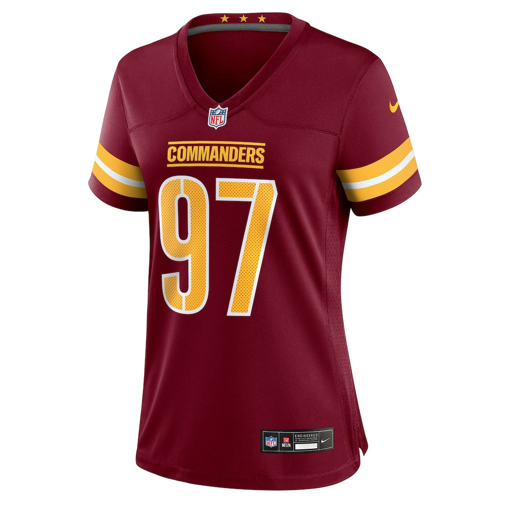 Eddie Goldman Washington Commanders Women's Team Game Jersey Burgundy | Nike for Sale