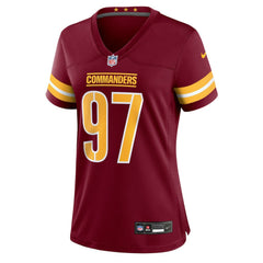 Eddie Goldman Washington Commanders Women's Team Game Jersey Burgundy | Nike for Sale