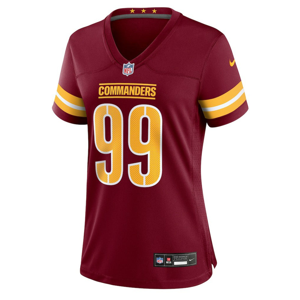 Javon Kinlaw Washington Commanders Women's Team Game Jersey Burgundy | Nike for Sale