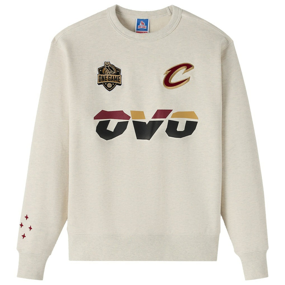 Cleveland Cavaliers OVO x NBA Fleece Sweatshirt Natural - NBA