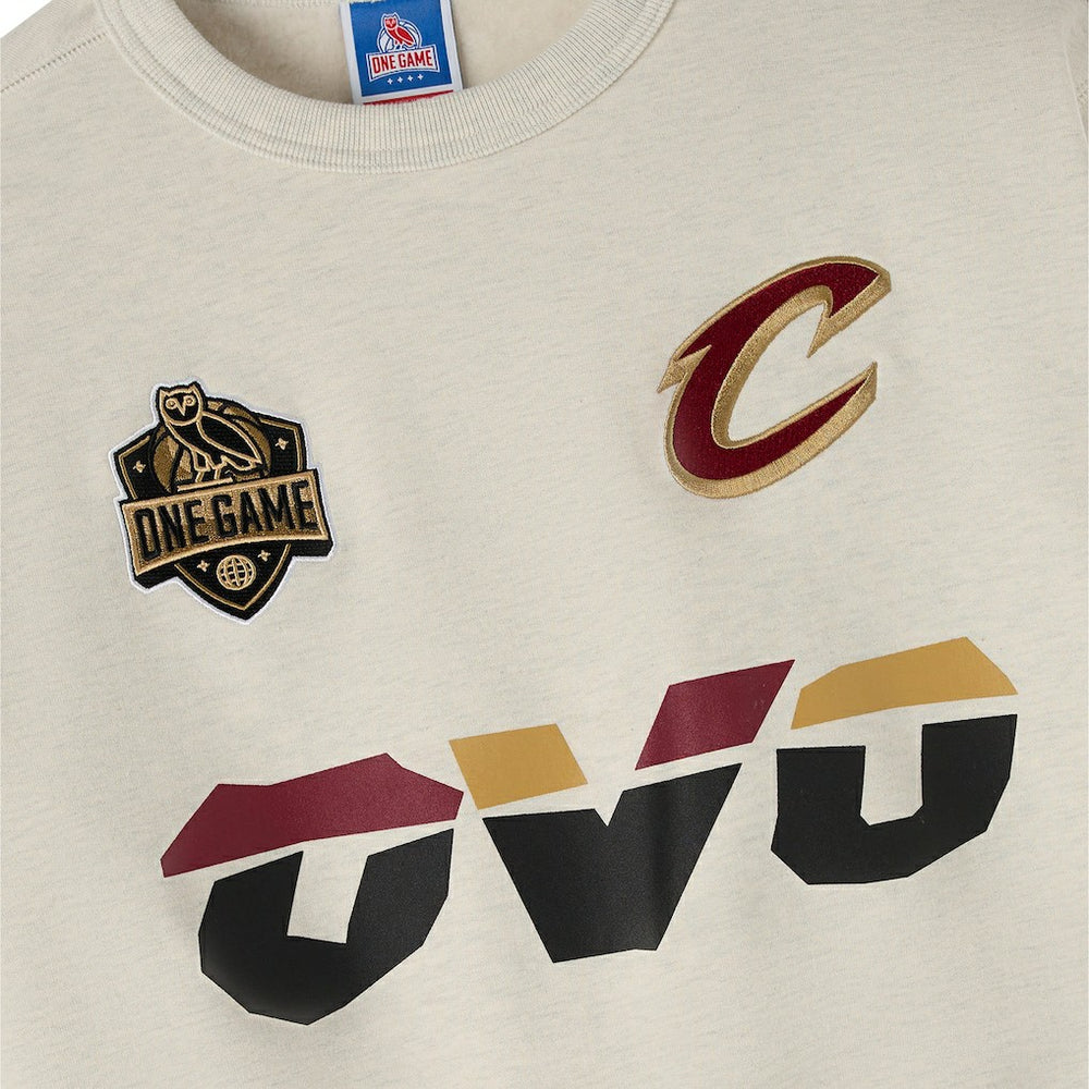 Cleveland Cavaliers OVO x NBA Fleece Sweatshirt Natural - NBA