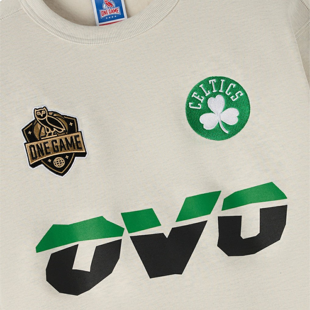 Boston Celtics OVO x NBA Fleece Sweatshirt Natural - NBA