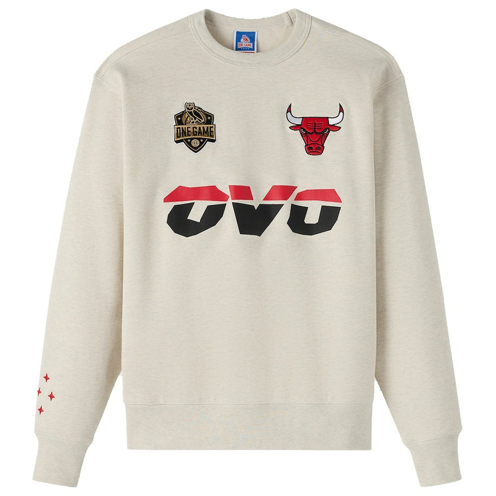Chicago Bulls OVO x NBA Fleece Sweatshirt Natural - NBA