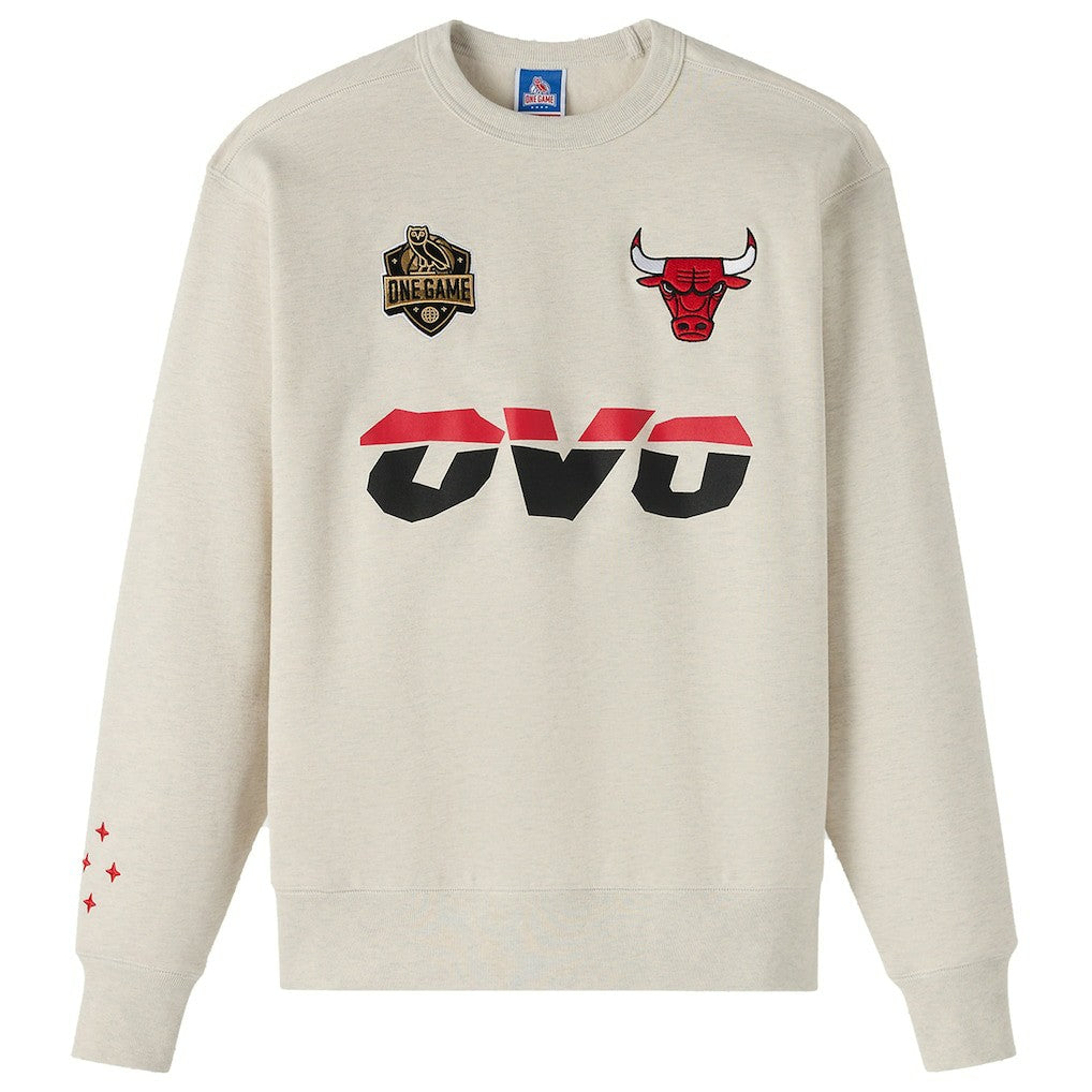 Chicago Bulls OVO x NBA Fleece Sweatshirt Natural - NBA