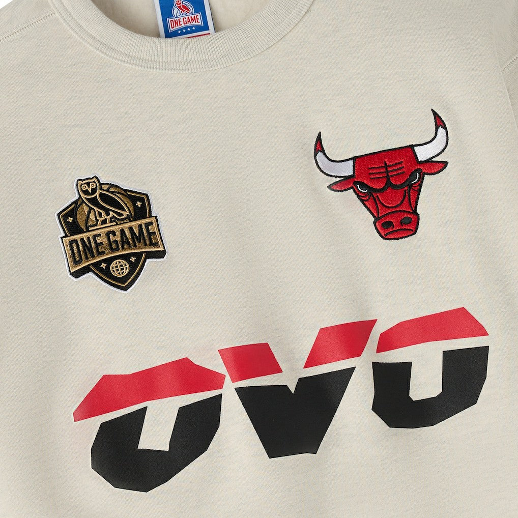 Chicago Bulls OVO x NBA Fleece Sweatshirt Natural - NBA
