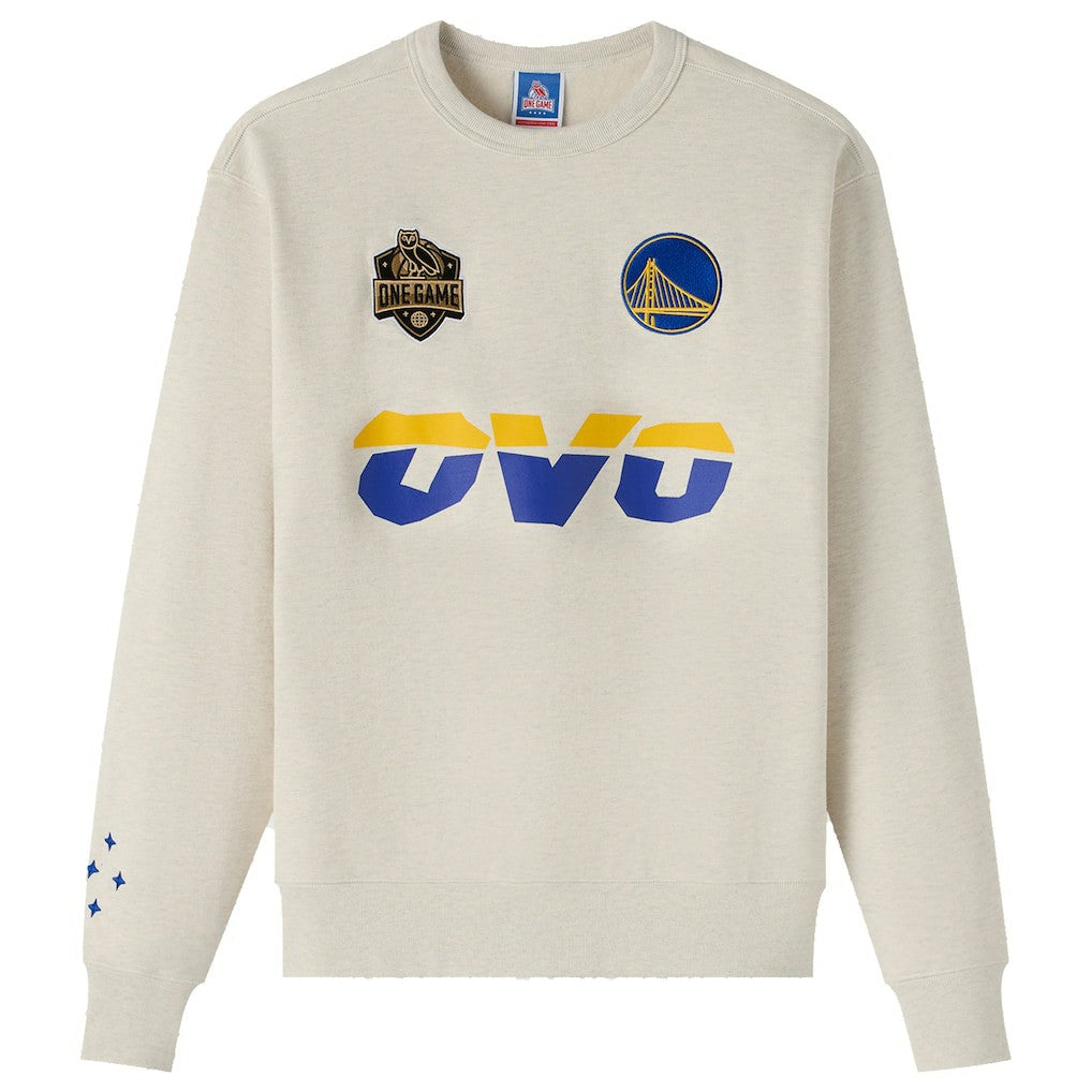 Golden State Warriors OVO x NBA Fleece Sweatshirt Natural - NBA