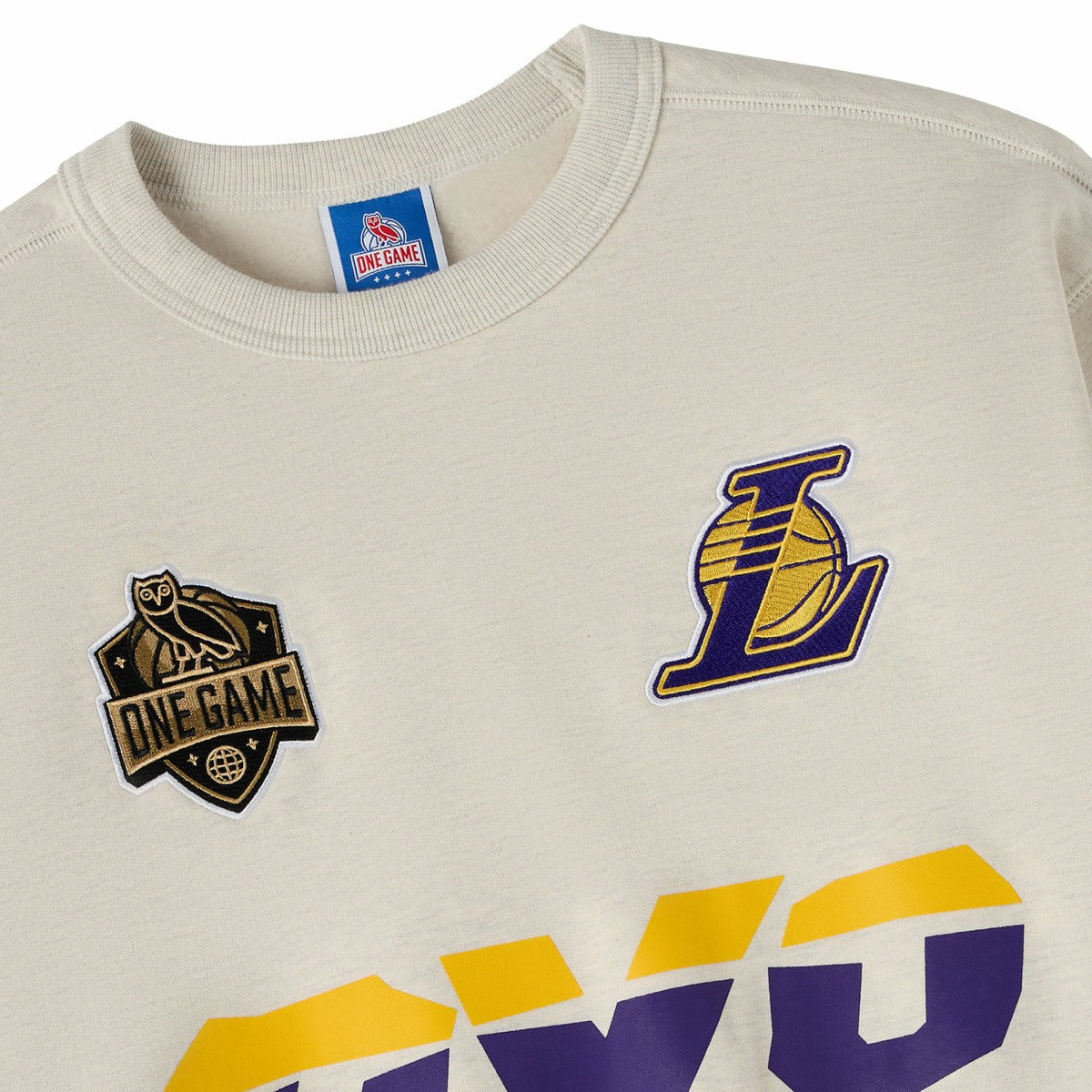 Los Angeles Lakers OVO x NBA Fleece Sweatshirt Natural - NBA