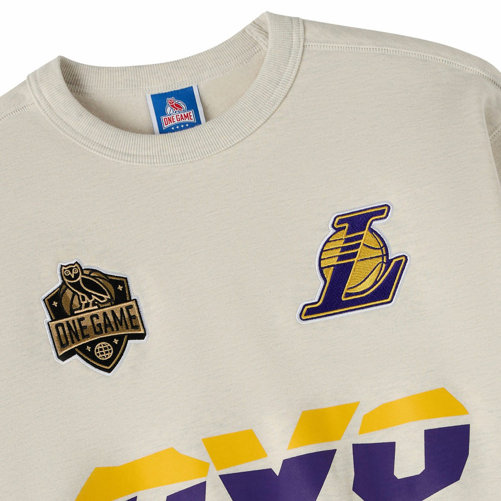 Los Angeles Lakers OVO x NBA Fleece Sweatshirt Natural - NBA