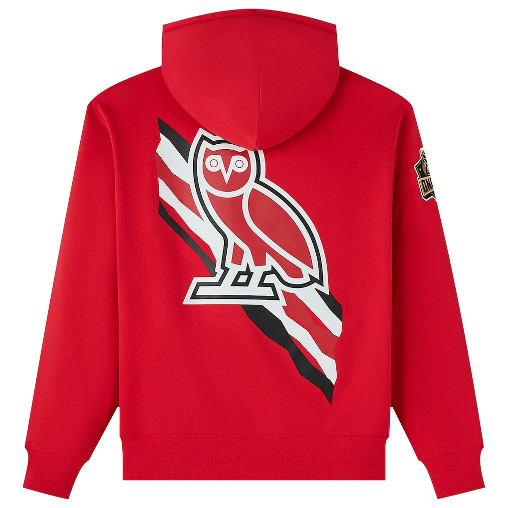Chicago Bulls OVO x NBA Fleece Hoodie Red - NBA