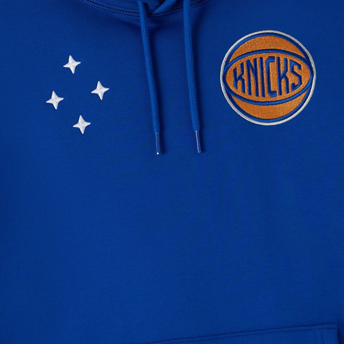 New York Knicks OVO x NBA Fleece Hoodie Blue - NBA