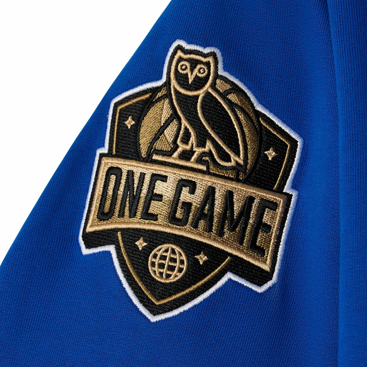 New York Knicks OVO x NBA Fleece Hoodie Blue - NBA