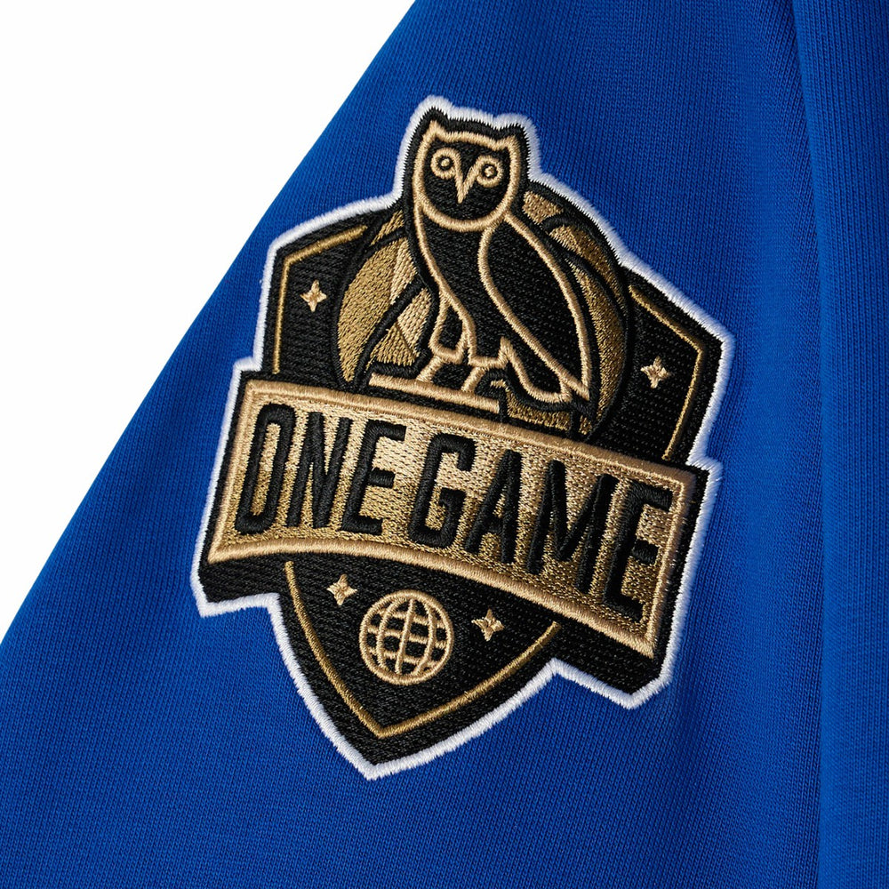 New York Knicks OVO x NBA Fleece Hoodie Blue - NBA