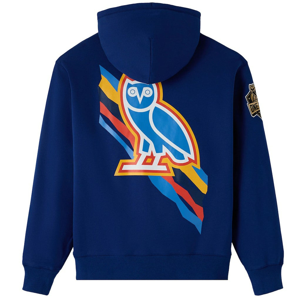 Oklahoma City Thunder OVO x NBA Fleece Hoodie Blue - NBA