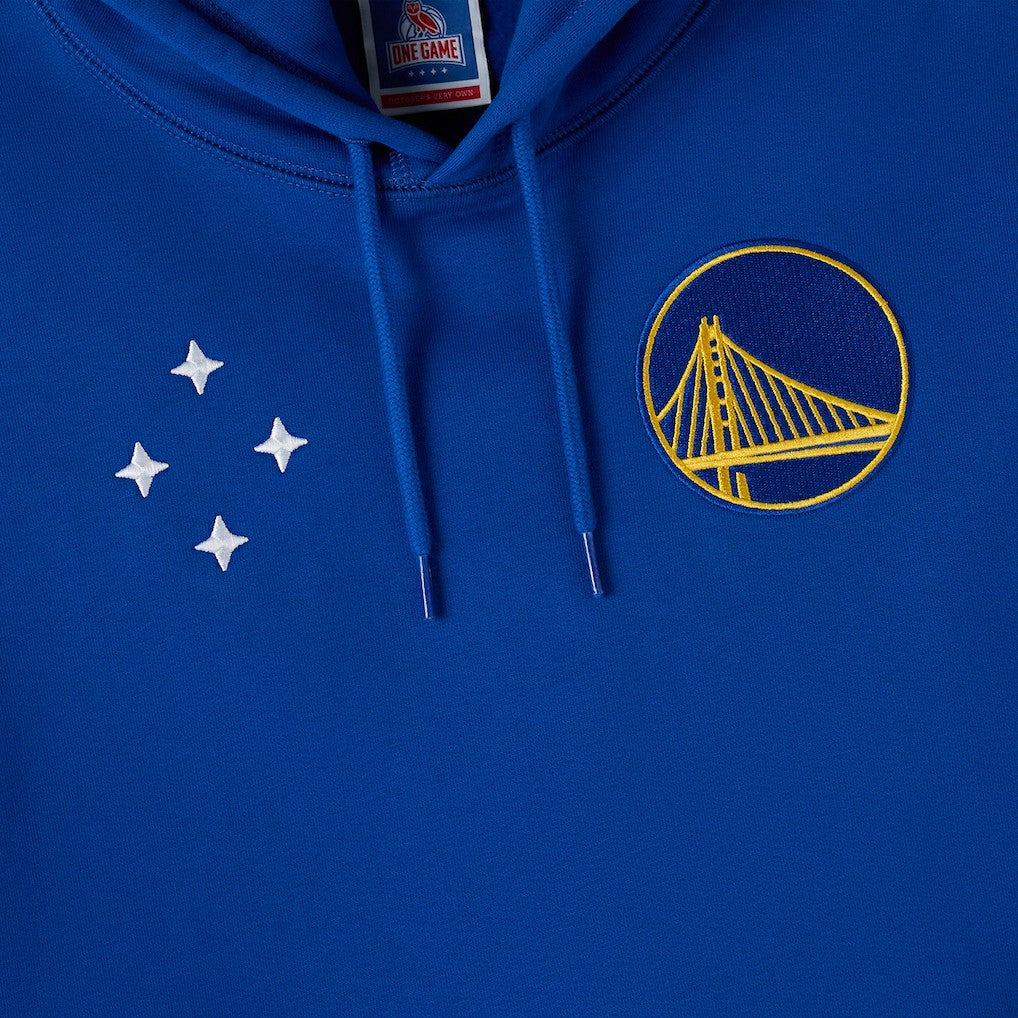 Golden State Warriors OVO x NBA Fleece Hoodie Royal - NBA