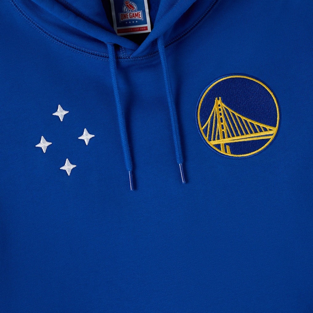 Golden State Warriors OVO x NBA Fleece Hoodie Royal - NBA
