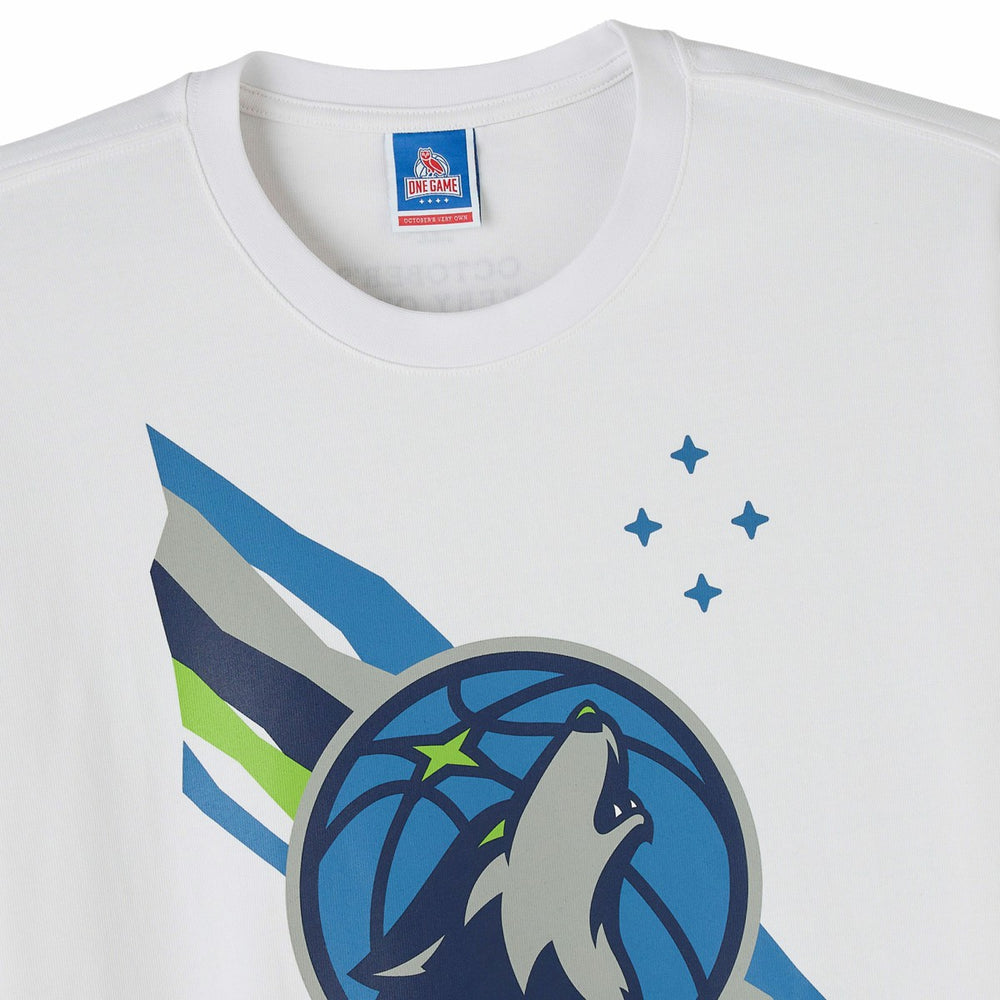 Minnesota Timberwolves OVO x NBA Heavyweight T-Shirt White - NBA