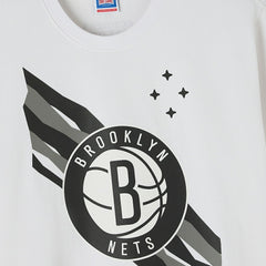 Brooklyn Nets OVO x NBA Heavyweight T-Shirt White - NBA
