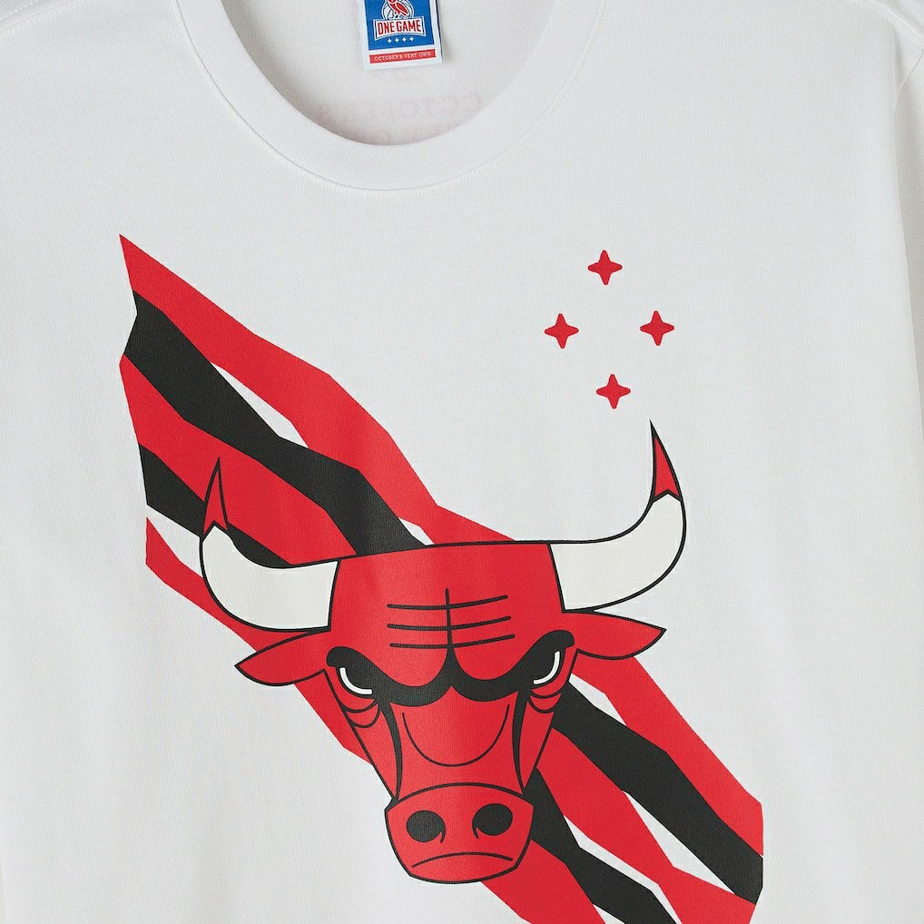 Chicago Bulls OVO x NBA Heavyweight T-Shirt White - NBA