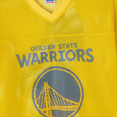 Golden State Warriors OVO x NBA Mesh Football Fashion Jersey Gold - NBA