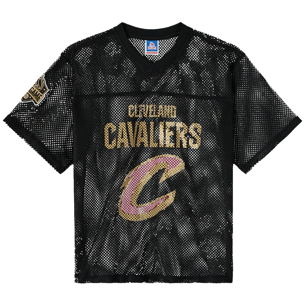 Cleveland Cavaliers OVO x NBA Mesh Football Fashion Jersey Black - NBA