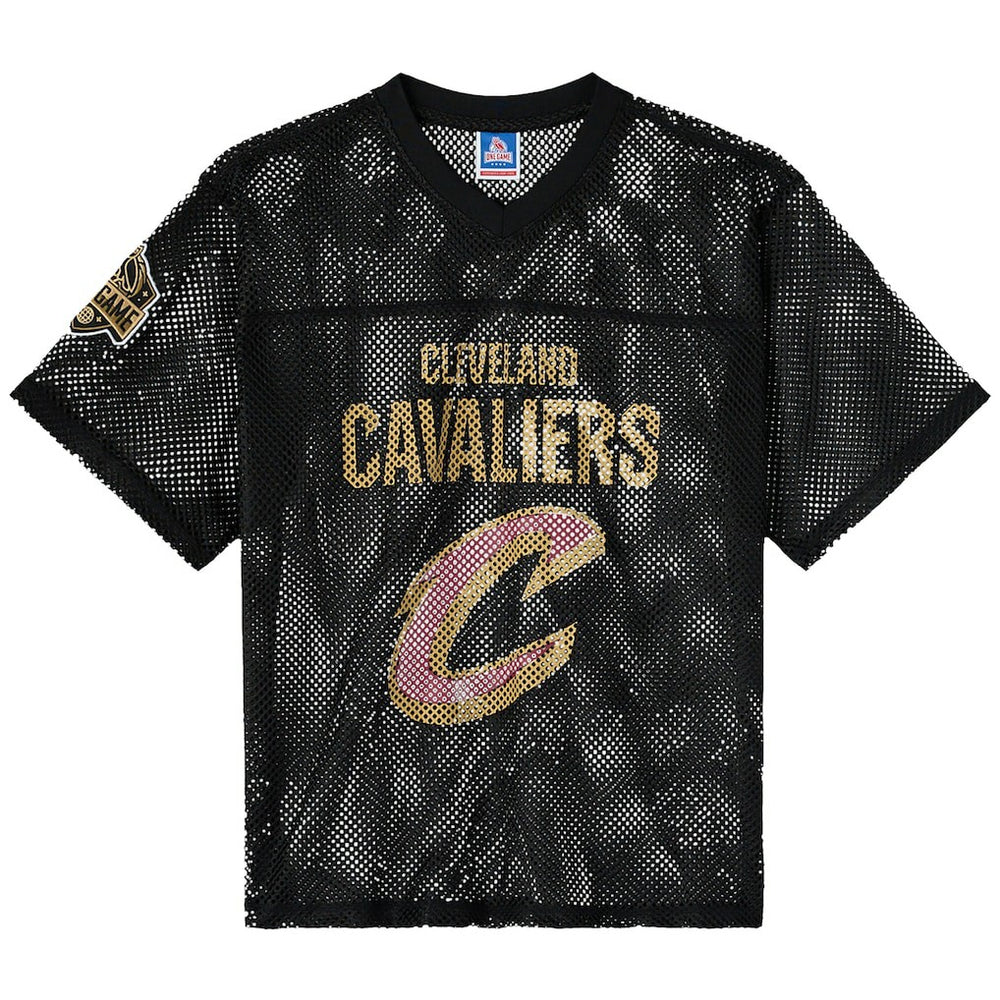 Cleveland Cavaliers OVO x NBA Mesh Football Fashion Jersey Black - NBA