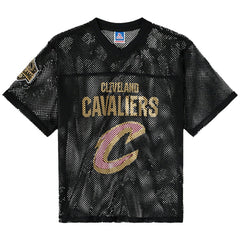 Cleveland Cavaliers OVO x NBA Mesh Football Fashion Jersey Black - NBA
