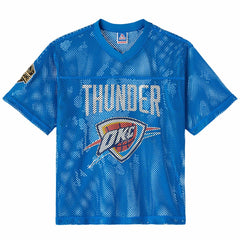 Oklahoma City Thunder OVO x NBA Mesh Football Fashion Jersey Blue - NBA