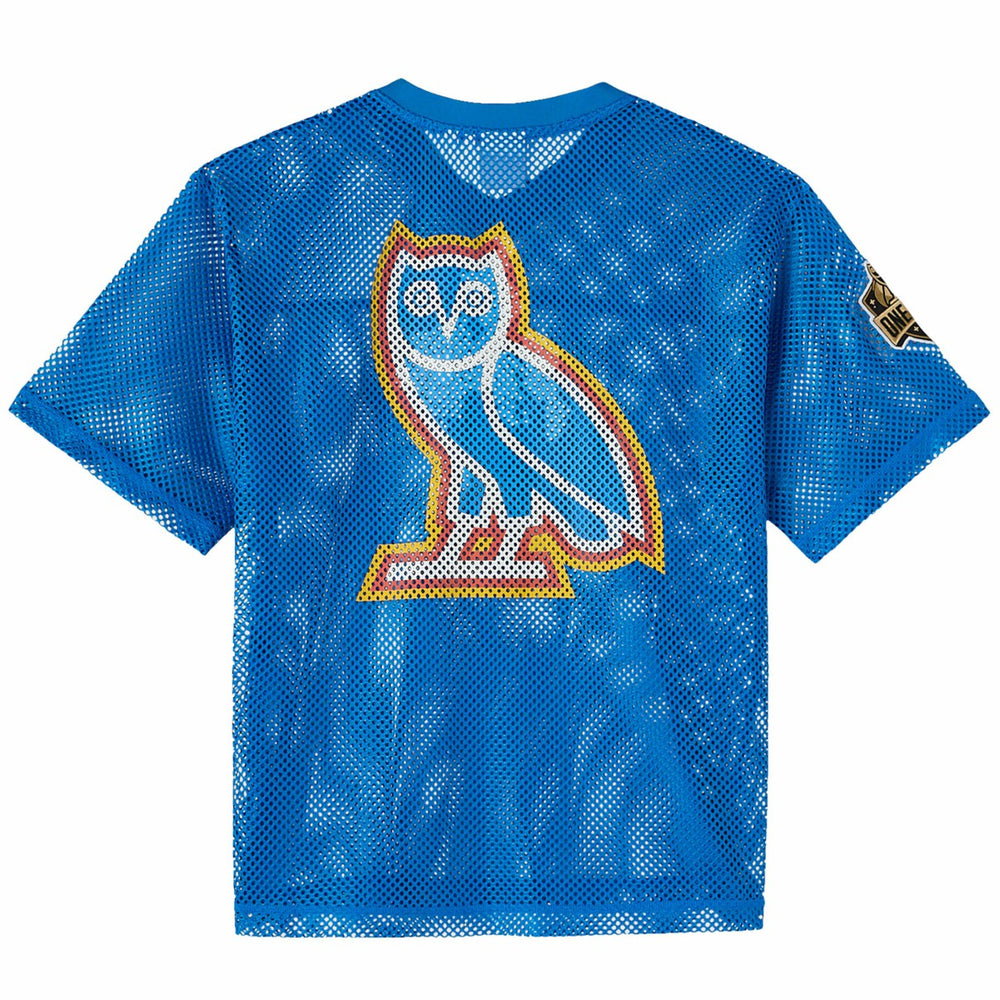 Oklahoma City Thunder OVO x NBA Mesh Football Fashion Jersey Blue - NBA