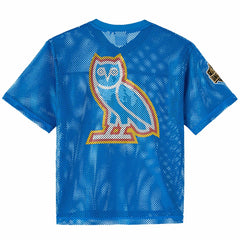 Oklahoma City Thunder OVO x NBA Mesh Football Fashion Jersey Blue - NBA