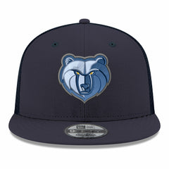 Memphis Grizzlies Core Logo Meshback 9FIFTY Snapback Hat Navy - NBA