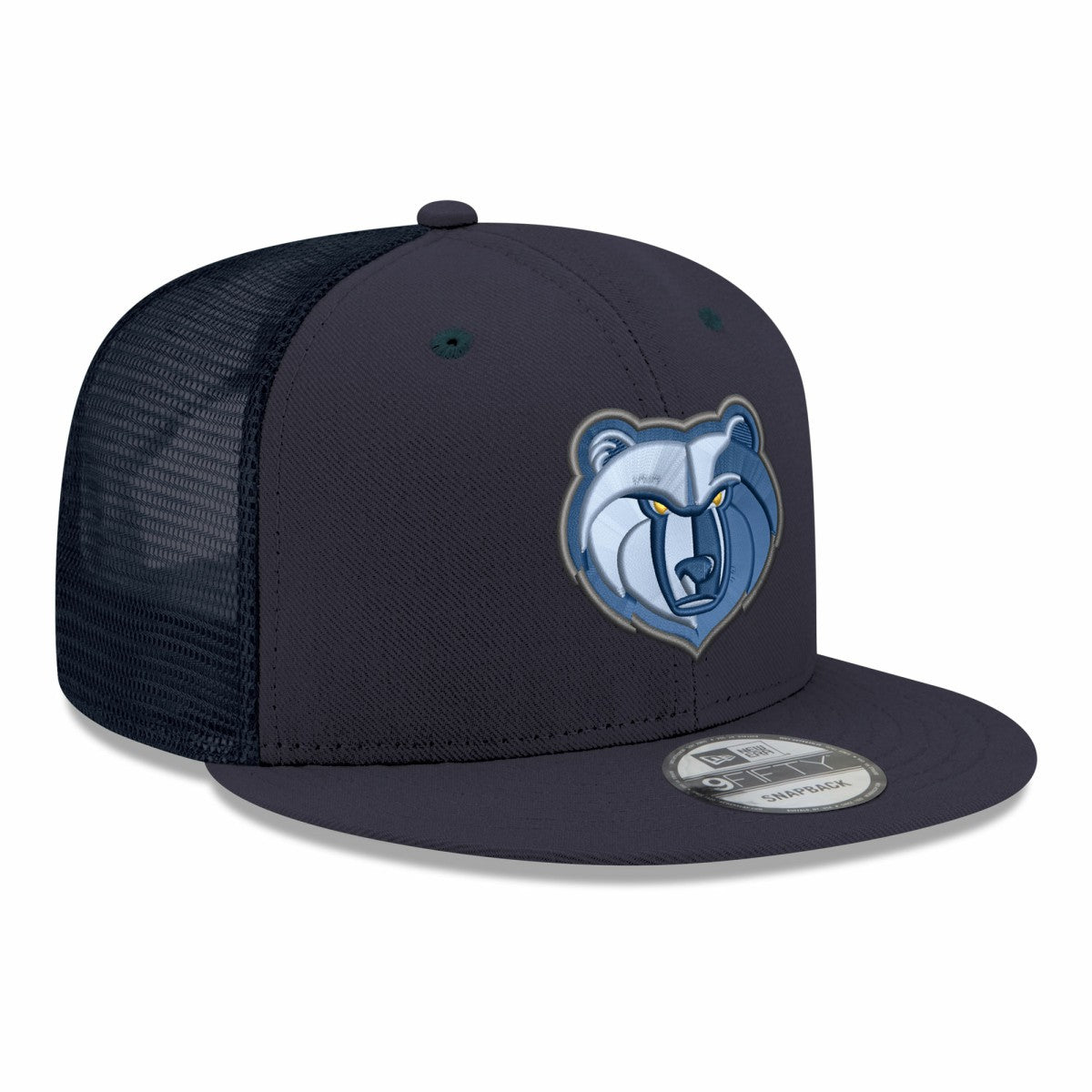 Memphis Grizzlies Core Logo Meshback 9FIFTY Snapback Hat Navy - NBA