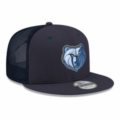 Memphis Grizzlies Core Logo Meshback 9FIFTY Snapback Hat Navy - NBA