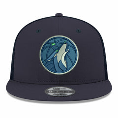 Minnesota Timberwolves Core Logo Meshback 9FIFTY Snapback Hat Navy - NBA