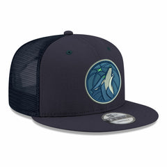 Minnesota Timberwolves Core Logo Meshback 9FIFTY Snapback Hat Navy - NBA