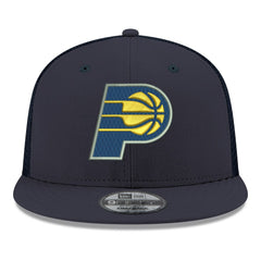 Indiana Pacers Core Logo Meshback 9FIFTY Snapback Hat Navy - NBA