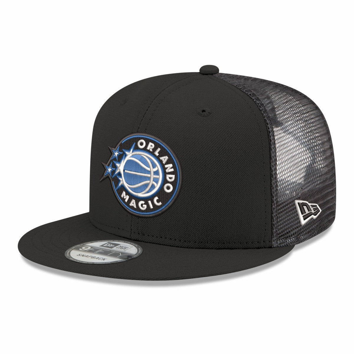 Orlando Magic Core Logo Meshback 9FIFTY Snapback Hat Black - NBA