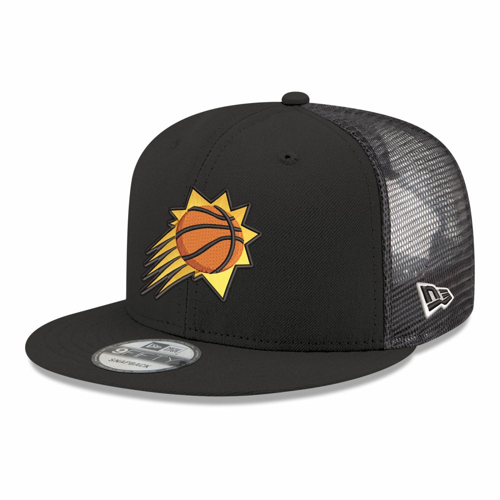 Phoenix Suns Core Logo Meshback 9FIFTY Snapback Hat Black - NBA