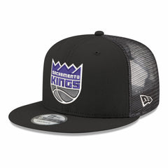 Sacramento Kings Core Logo Meshback 9FIFTY Snapback Hat Black - NBA