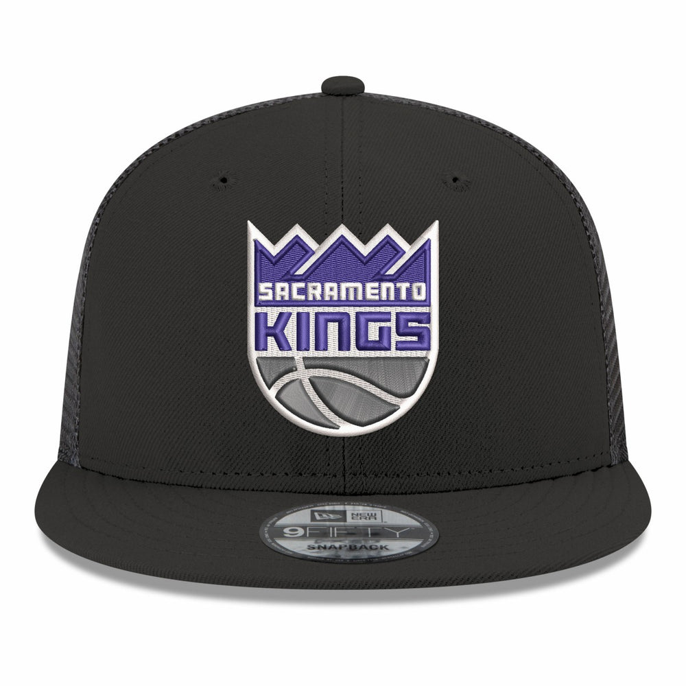 Sacramento Kings Core Logo Meshback 9FIFTY Snapback Hat Black - NBA