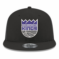 Sacramento Kings Core Logo Meshback 9FIFTY Snapback Hat Black - NBA
